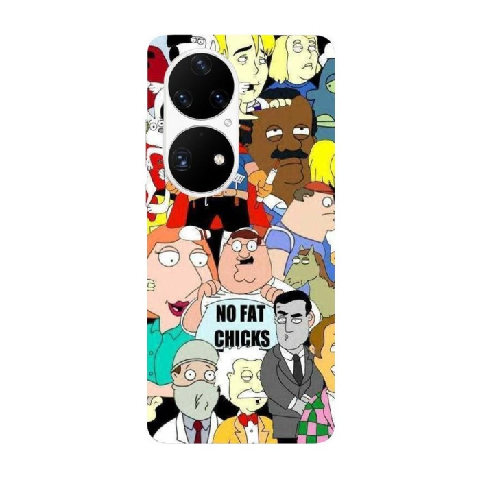 Husa compatibila cu Huawei Nova Y70 model Family Guy characters, Silicon, TPU, Viceversa