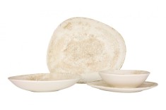 Bonna Set de vesela - Nacrous - 24 bucăți - 6 persoane - Porţelan
