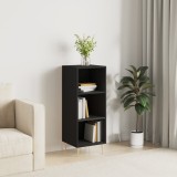 vidaXL Servantă, negru, 34,5x32,5x90 cm, lemn compozit