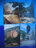 HOPCT LOT 2409 BAILE HERCULANE -JUD CARAS SEVERIN -4 CARTI POSTALE-CIRCULATE, Circulata, Printata, Caras-Severin