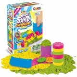 Craze Nisip Kinetic Neon, Set Joaca 3x125g, 7 Accesorii, Antibacterian, Modelare, Joc Senzorial, +3 Ani
