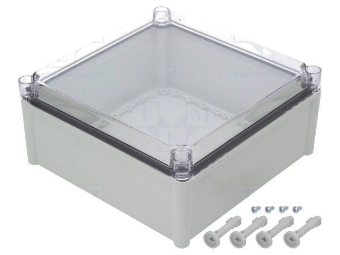 Carcasă universală gri IP67 278x278x130 mm