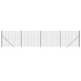 Cumpara ieftin Gard plasa de sarma cu tarusi de fixare, antracit, 2x10 m