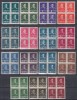 ROMANIA 1940/1942 LP 153 REGELE MIHAI I UZUALE FILIGRAN C.C. SERIA IN BLOC DE 4 TIMBRE MNH, Nestampilat