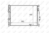 NRF 58461 Radiator, racire motor