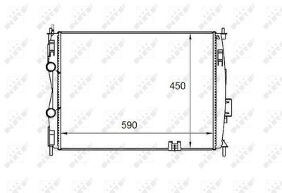NRF 58461 Radiator, racire motor foto