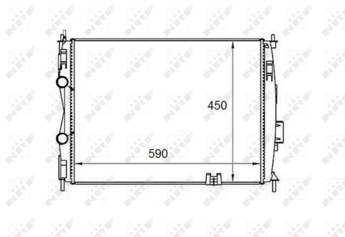 NRF 58461 Radiator, racire motor