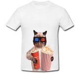 Cumpara ieftin Tricou &quot; Pisica la cinema &quot;