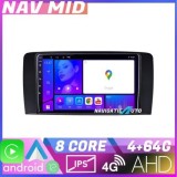 Navigatie Mercedes Clasa R KIT 215 EDOTEC-LITE Android Ecran 720P Octa Core 4 64 Carplay CarStore Technology
