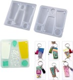Set de 2 matrite pentru brelocuri iSuperb, silicon, transparent, 8,8 x 8,8 cm