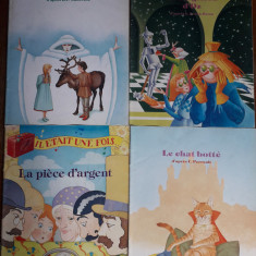 Lot 10 carti vintage cu povesti pentru copii, in limba franceza / R6P2F