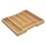 Organizator extensibil tacamuri 5Five din bambus cu 6 compartimente, 35x39x4 cm, natur Household NewTrend