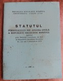 myh 112 - Aviatie - Statutul personalului din aviatia civila a RSR - ed 1980