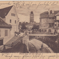 CP SIBIU Hermannstadt inelul mic turnul sfatului kleiner ring mit ratturm 1917