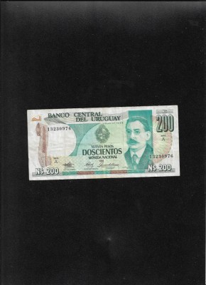 Uruguay 200 nuevos pesos 1986 seria13230976 foto