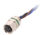 Conector Panou M8 Mamă 3 PIN-uri cu Piuliță Spate