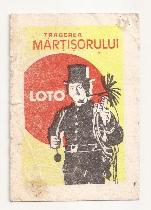 Calendar Vechi - LOTO - Tragerea martisorului 1990