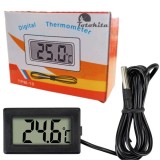 Termometru Digital Sonda Externa, Interior-Exterior, Rezistent Apa