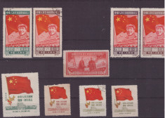 CHINA 1950-Timbre cu Mao,cu sarniera fara guma foto