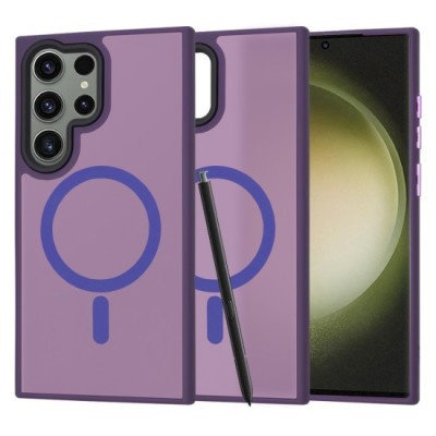 Husa pentru Samsung Galaxy S23 Ultra - Techsuit HaloFrost MagSafe&amp;nbsp;Series - Deep Purple foto