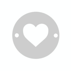 Bratara Inima Argint 925, banut decupat, snur negru, unisex, Artemis Gift