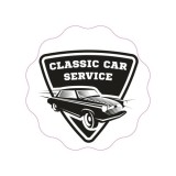 Abtibild &quot;CLASSIC CAR SERVICE&quot; Cod: TAG 003 / T4 Automotive TrustedCars, Oem