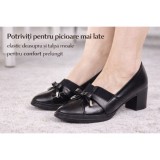 Pantofi office negru usori si comozi (cod 028688)