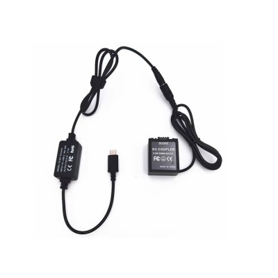 Alimentator Tip Baterie BLB13 Panasonic DMW-DCC3 Dummy Battery DC COUPLER TYPE-C PD foto