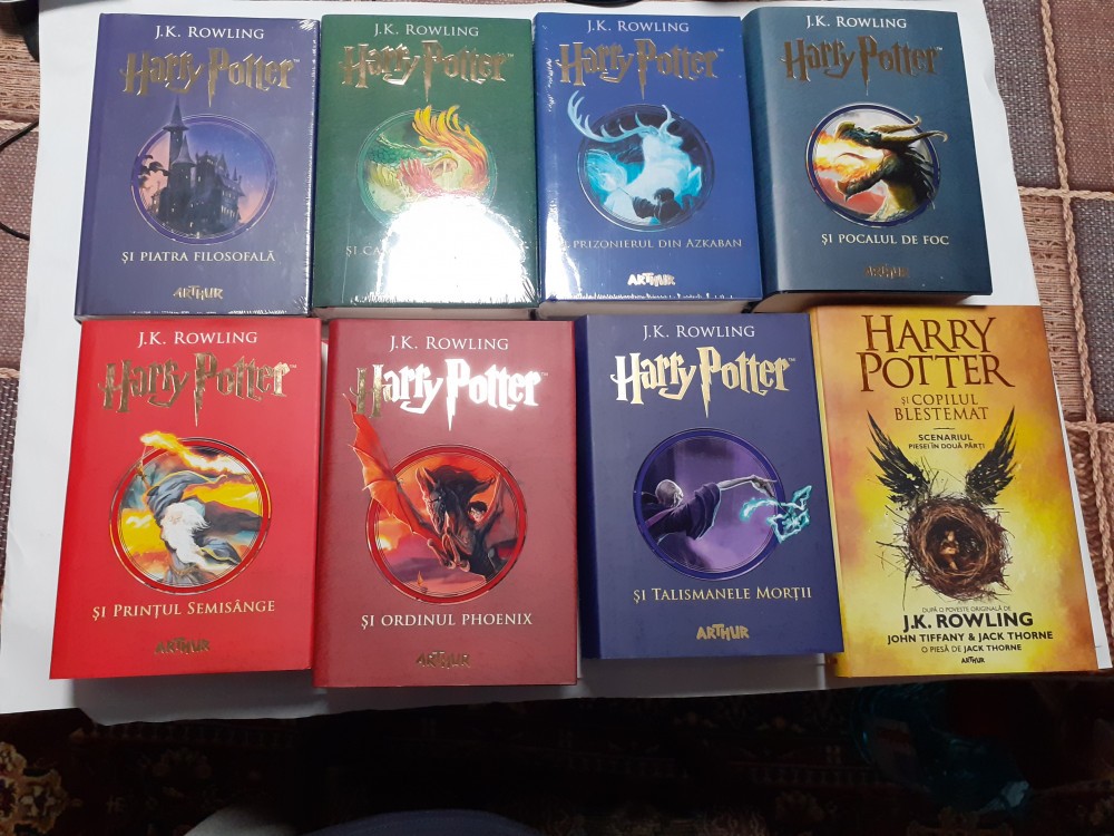 HARRY POTTER J.K.ROWLING VOL 1-7 +8 - | arhiva Okazii.ro