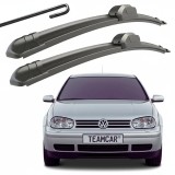 Cumpara ieftin Set 2 Ștergătoare Parbriz Flat Dedicate VW Golf 4 (1997 - Iunie 2002), Prindere Hook (C&acirc;rlig)