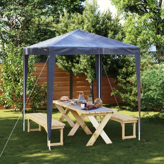 Cort de petrecere, albastru, 2 x 2 m