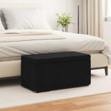 vidaXL Taburet Negru 81 x 41 x 40 cm Stofă și lemn prelucrat 876775