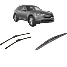 Set 3 stergatoare INFINITI QX70 2013-2014, pentru parbriz si luneta, Bosch Twin-Aerotwin Retrofit