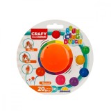 Plastilina colorata, Crafy, Portocaliu, 20 g