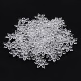 Fulgi Decorativi de Crăciun, Acrilici, Transparent, 3cm, Set 80 Bucăți