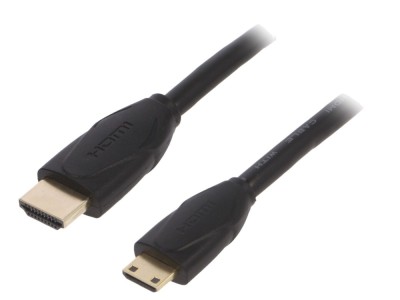 Cablu HDMI 2.0 mini HDMI 2m negru foto