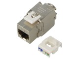 Modul RJ45 Goobay Cat 6a Argintiu 8p8c 90864 -20&divide;85&deg;C pentru Cablu RJ45