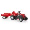 Tractor cu pedale si remorca, Rosu, 52x144x45 cm ? DOLU