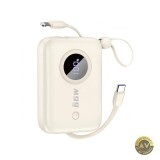 Baterie Externa Dudao K14 10000mAh 66W QC + PD 1 x USB-A - 1 x USB-C Bej