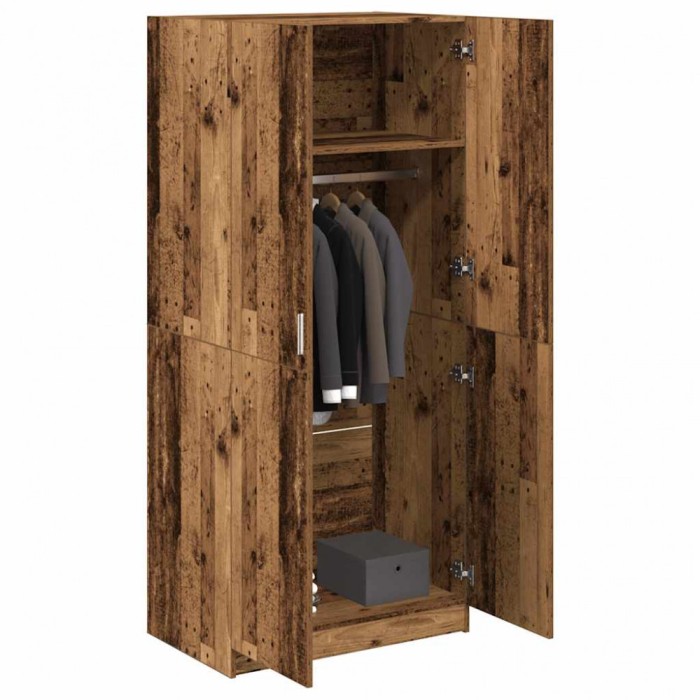 Gossi sifonier, lemn vechi, 80x52x180 cm, lemn prelucrat