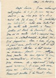 A3810N Cornelia Blaga, născută Brediceanu, scrisoare olografă, Cluj, 1953, cu relatare despre Lucian Blaga