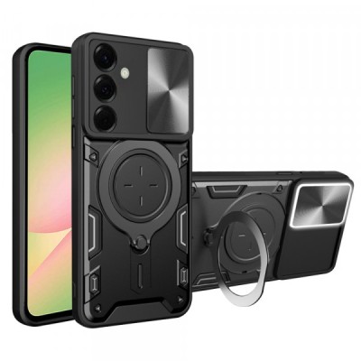Husa pentru Samsung Galaxy A56 A566, Techsuit, CamGuard Pro, Neagra foto