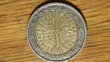 Franta -moneda de colectie superba bimetal- 2 euro 2001 - Prima harta a Europei