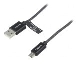 Cablu USB A la Micro USB 1m Gri