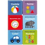 Bebe &icirc;nvață. Set educativ 6 cărți + 6 cuburi - ***