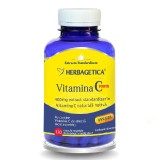 Vitamina C Forte 400mg 120 capsule Herbagetica Organica Imunitate Supliment