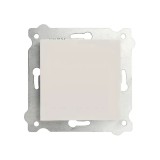 Intrerupator simplu 10A 250V, culoare alba, dimensiuni 7.5x7.5 cm