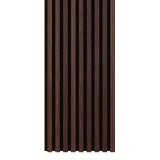 Riflaj MDF decorativ LDA PREMIUM de tip Panou Acustic, Stejar Maro inchis, 260x40 cm Household NewTrend