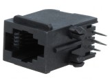 Soclu RJ9 4p4c THT &icirc;n unghi Cat5, ENCITECH