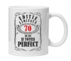 Cana alba personalizata &quot;editie limitata&quot;, 70 ani, INOVATIX&reg;. 330ml, Oem